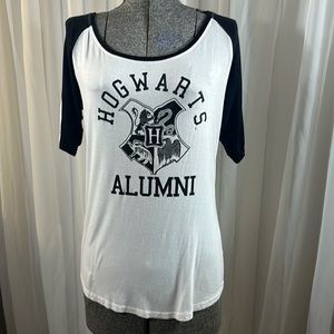 Harry Potter Hogwarts Alumni Soft T-shirt with3/4 Sleeves Size M